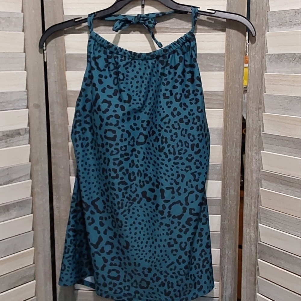 Women's High Neck Open Back Tankini Top | Kona Sol | Medium - Picture 3 of 9